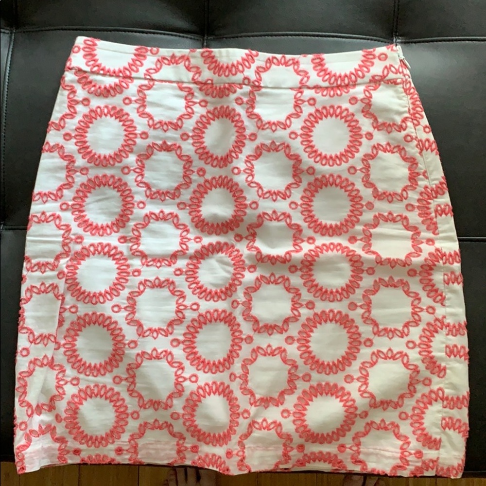 Banana Republic White linen skirt